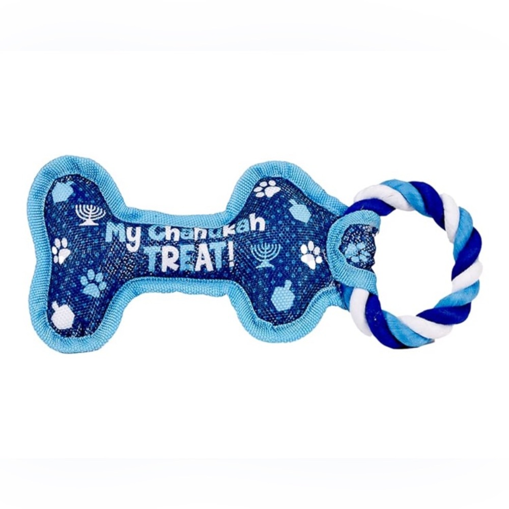 Blue Dog Hanukkah Chew Toy